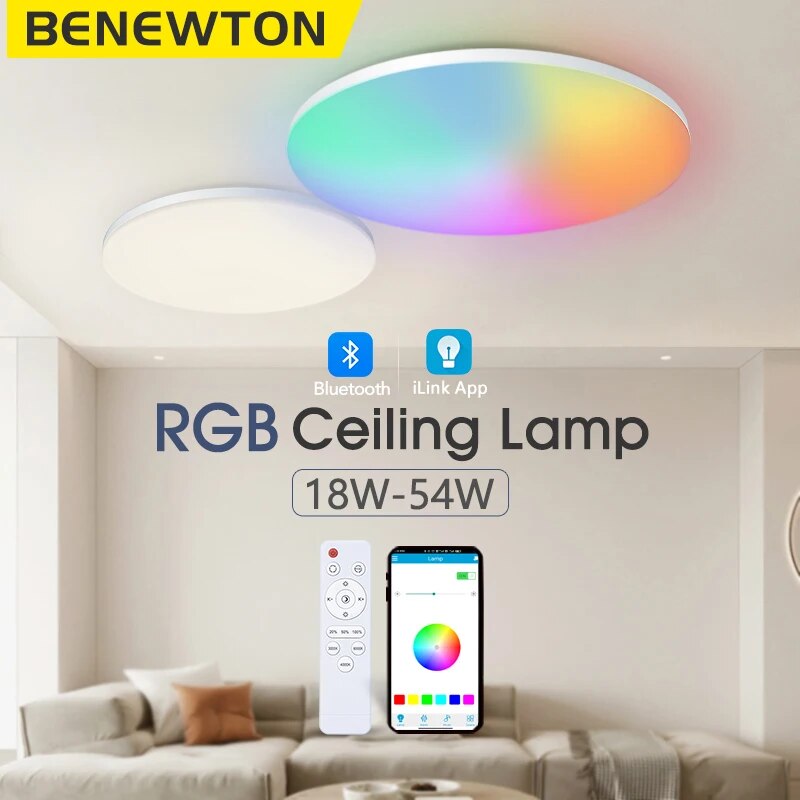 Home Decor App Free - BENEWTON 스마트 천장 조명 RGB CCT