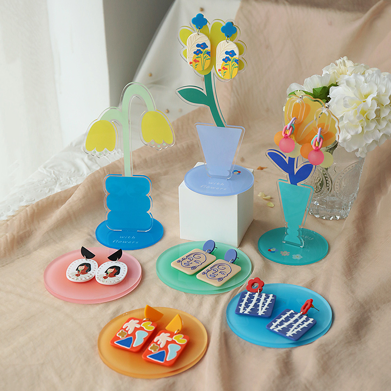 Home Decor Online Shopping - 사진을위한 아크릴 쥬얼리 디스플레이 스탠드 다채로운