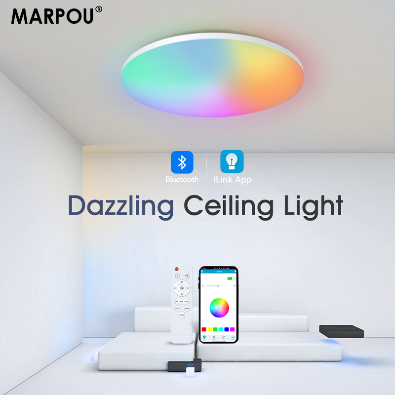 Home Decor App Free - MARPOU 다채로운 RGB 천장 램프, 밝기