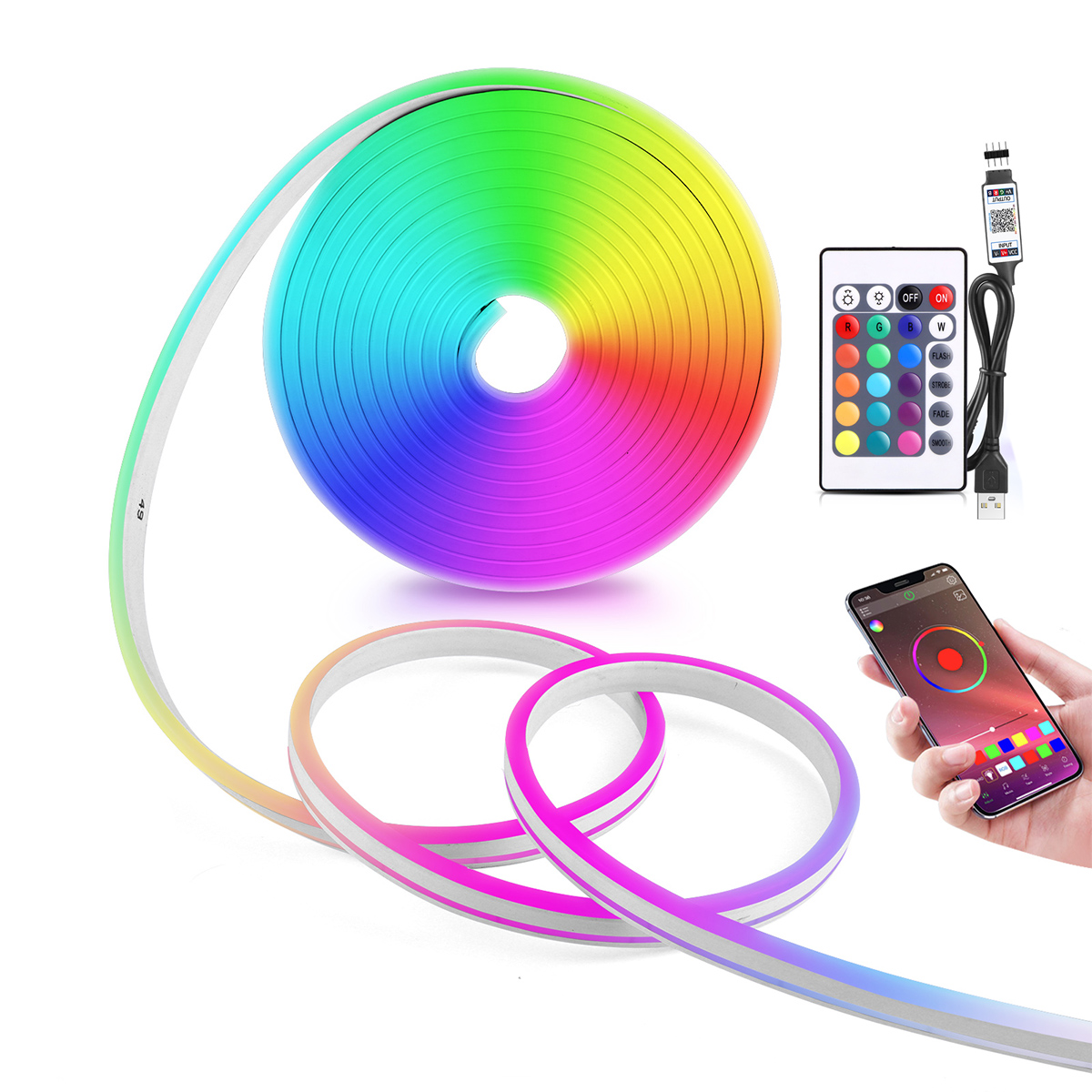 Home Decor App Free - 5V USB RGB 네온 LED 스트립