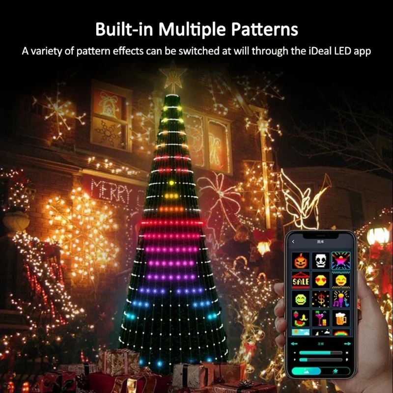 Home Decor App Free - 크리스마스 스타 트리 조명 RGB LED,