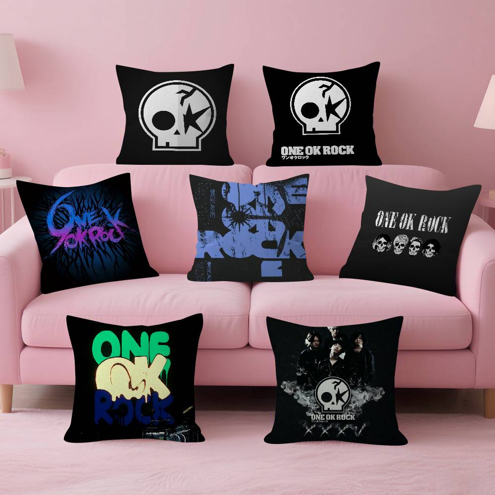 Home Decor Logo Design - ONE OK ROCK 로고 베개 커버