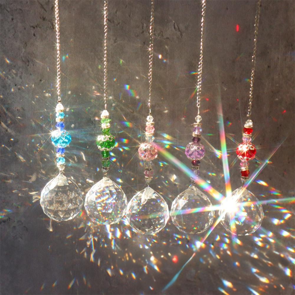 Crystal Sun Catcher - 크리스탈 Suncatcher 창에 매달려 크리스탈 공