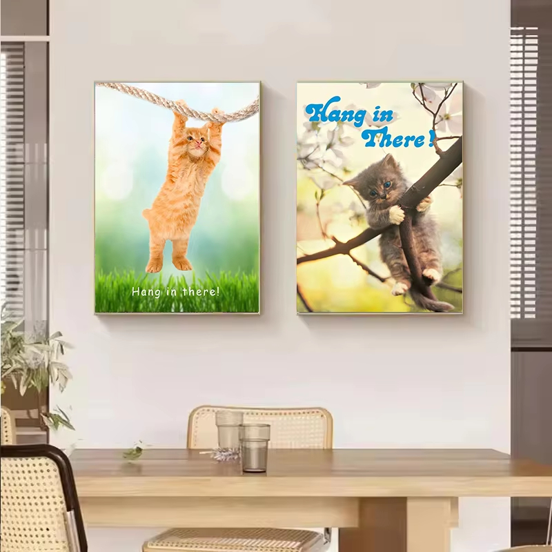 귀여운 고양이 요가 포스터 캔버스 그림 벽 장식, 집, - Home Decor Yoga 리뷰 및 가격
