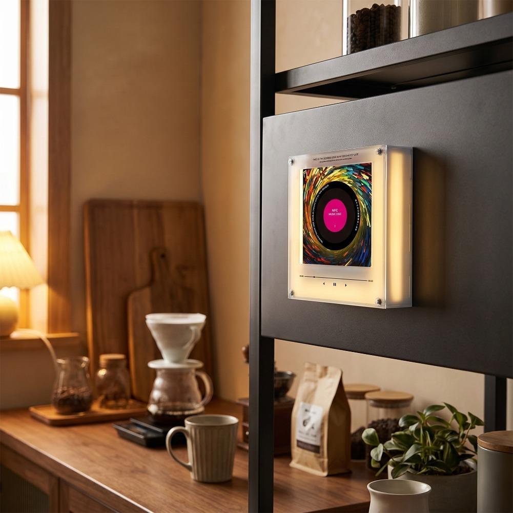 빈티지 NFC 감지형 노래 플레이어와 9개의 빈 디스크 - Home Decor Range 리뷰 및 가격