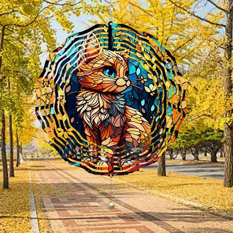 2D 플랫 - 1개 보헤미안 스타일 금속 고양이 풍차  - Boho Wind Chimes 리뷰 및 가격