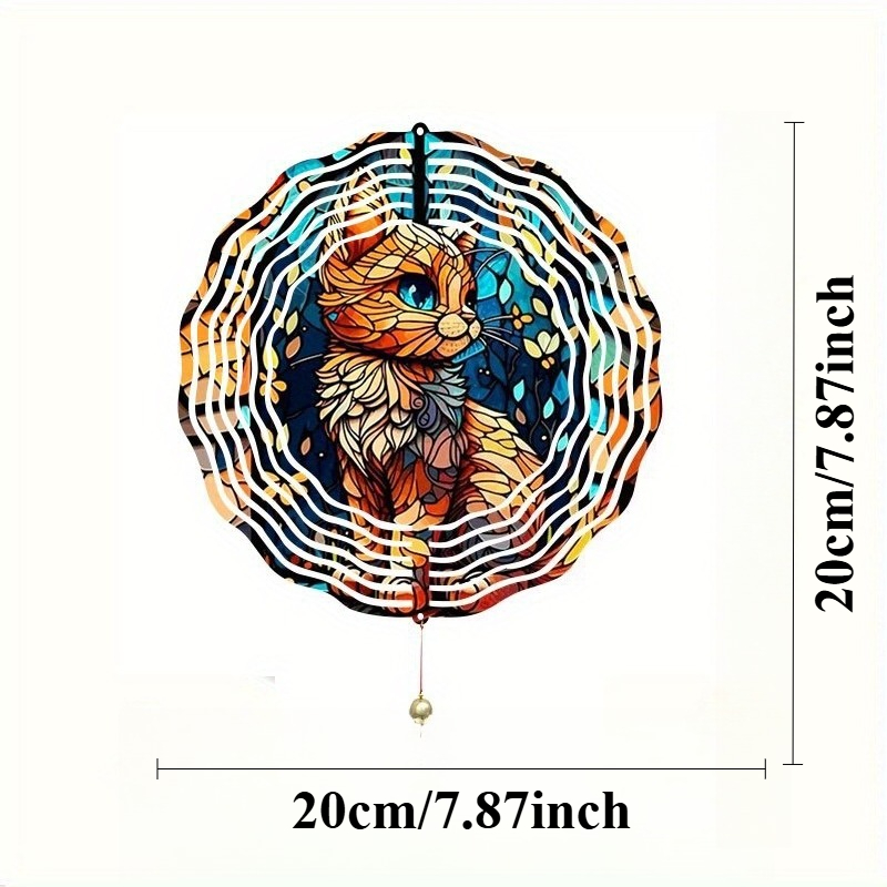 2D 플랫 - 1개 보헤미안 스타일 금속 고양이 풍차  - Boho Wind Chimes 리뷰 및 가격
