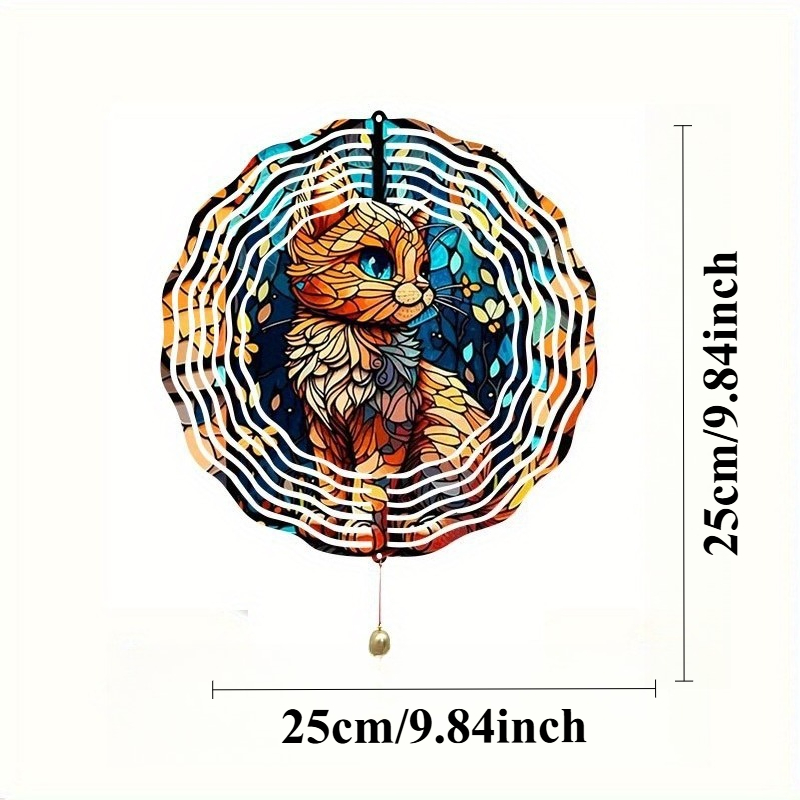 2D 플랫 - 1개 보헤미안 스타일 금속 고양이 풍차  - Boho Wind Chimes 리뷰 및 가격
