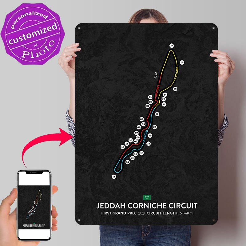 제다 서킷 3D 프린팅 질감 포스터 맞춤형 벽 장식 레 - Home Decor Jeddah 리뷰 및 가격