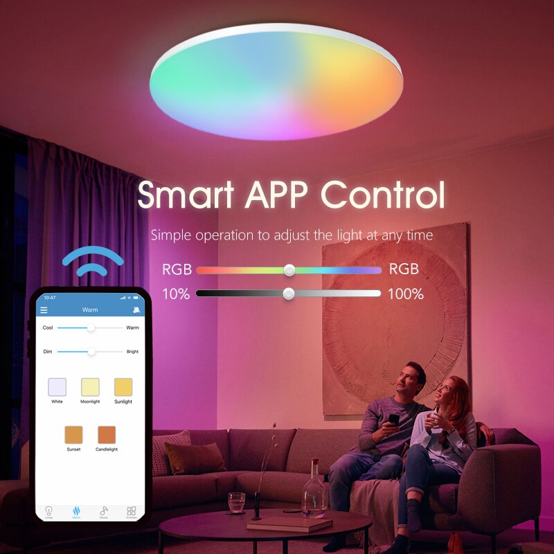 BENEWTON 스마트 천장 조명 RGB CCT APP - Home Decor App Free 리뷰 및 가격
