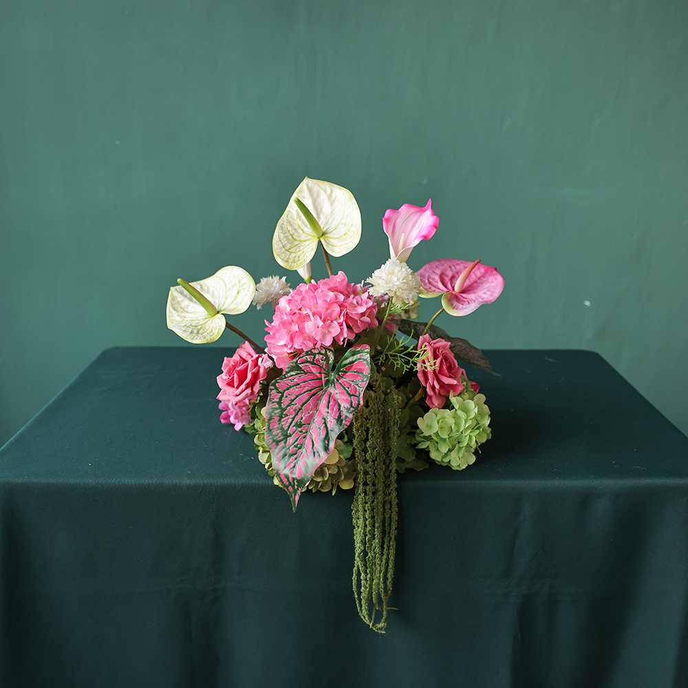 웨딩 DIY 장식 인조 꽃꽂이-안스리움, 수국, 장미  - Home Decor Event 리뷰 및 가격