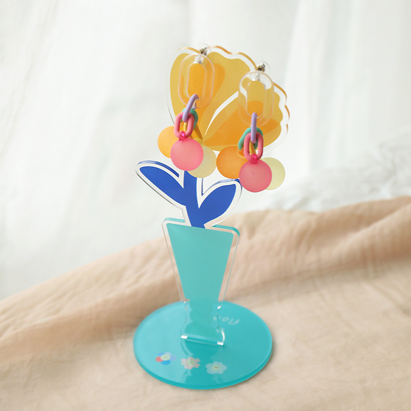 사진을위한 아크릴 쥬얼리 디스플레이 스탠드 다채로운 꽃 - Home Decor Online Shopping 리뷰 및 가격