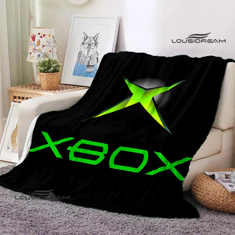 Xbox 로고 플리스 담요 부드러운 게임 디자인 덮개  - Home Decor Logo Design 리뷰 및 가격