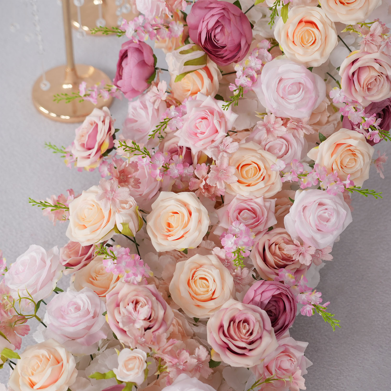 Uflower 고급 인조 꽃 줄 생일 파티 센터피스 웨 - Home Decor Event 리뷰 및 가격