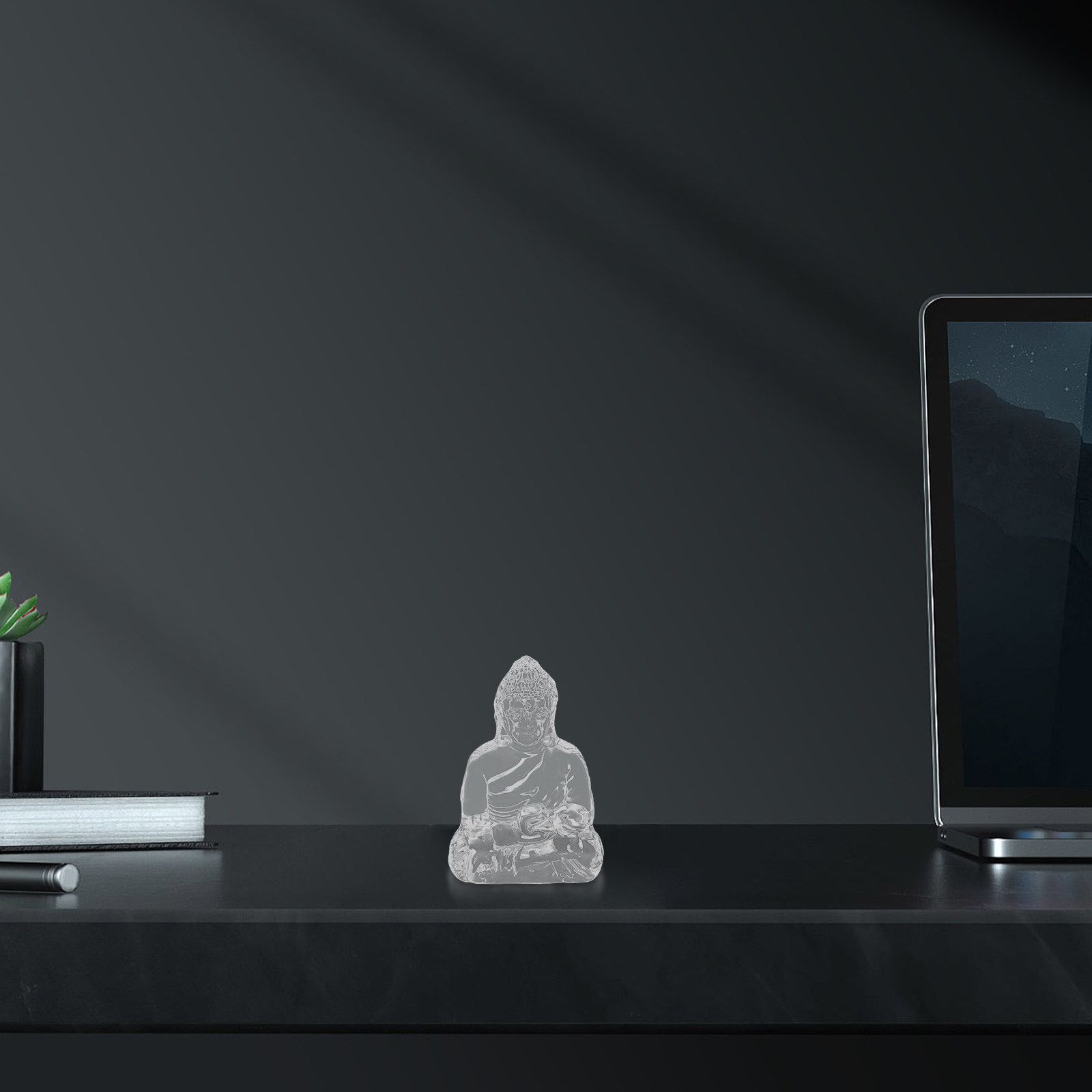 크리스탈 불상 미니멀리스트 좌상 젠 스타일 장식품, 가 - Home Decor Zen 리뷰 및 가격