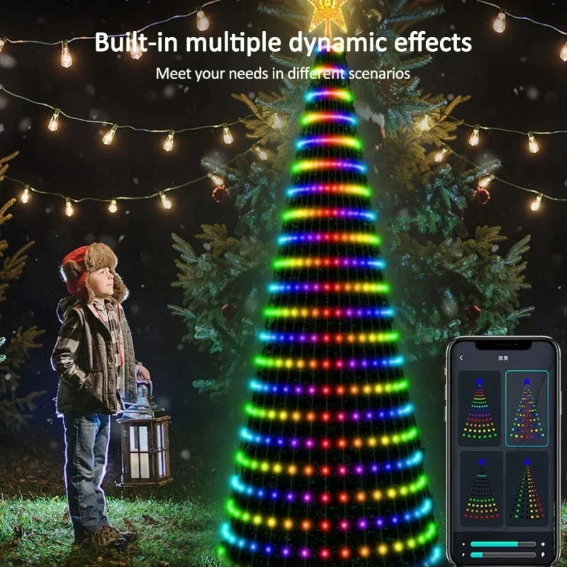 크리스마스 스타 트리 조명 RGB LED, 블루투스 앱 - Home Decor App Free 리뷰 및 가격