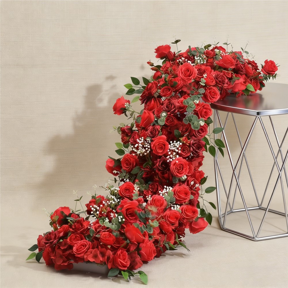 Uflower 조화 꽃줄 장식 웨딩 장식 꽃 배경 테이 - Home Decor Event 리뷰 및 가격