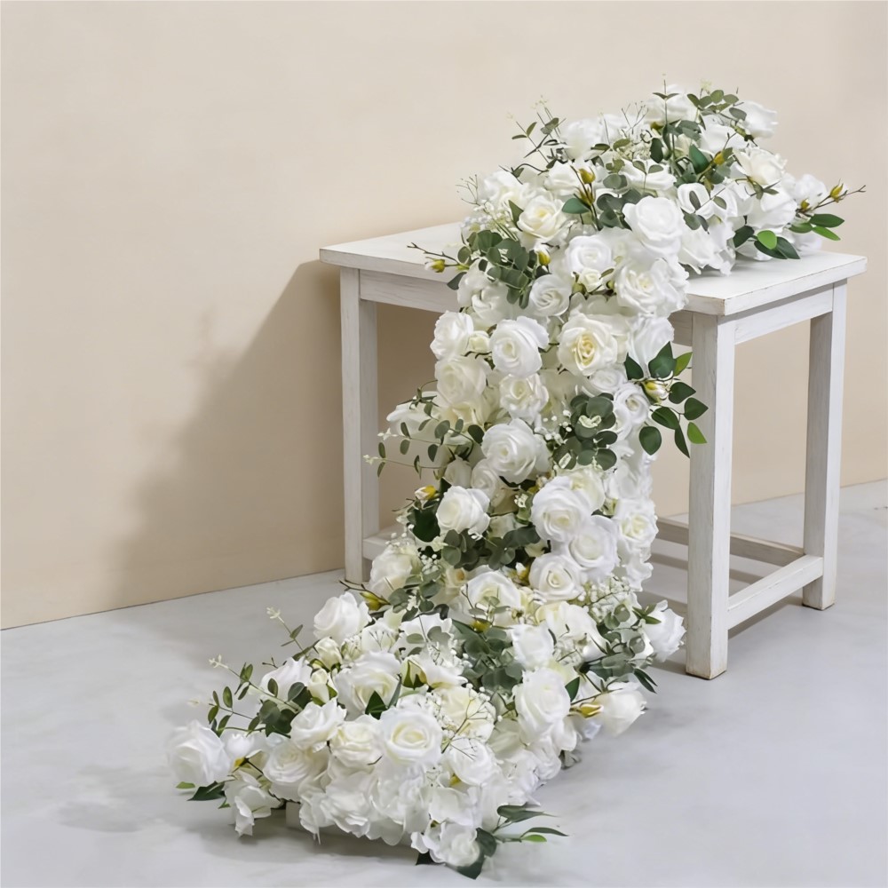 Uflower 조화 꽃줄 장식 웨딩 장식 꽃 배경 테이 - Home Decor Event 리뷰 및 가격