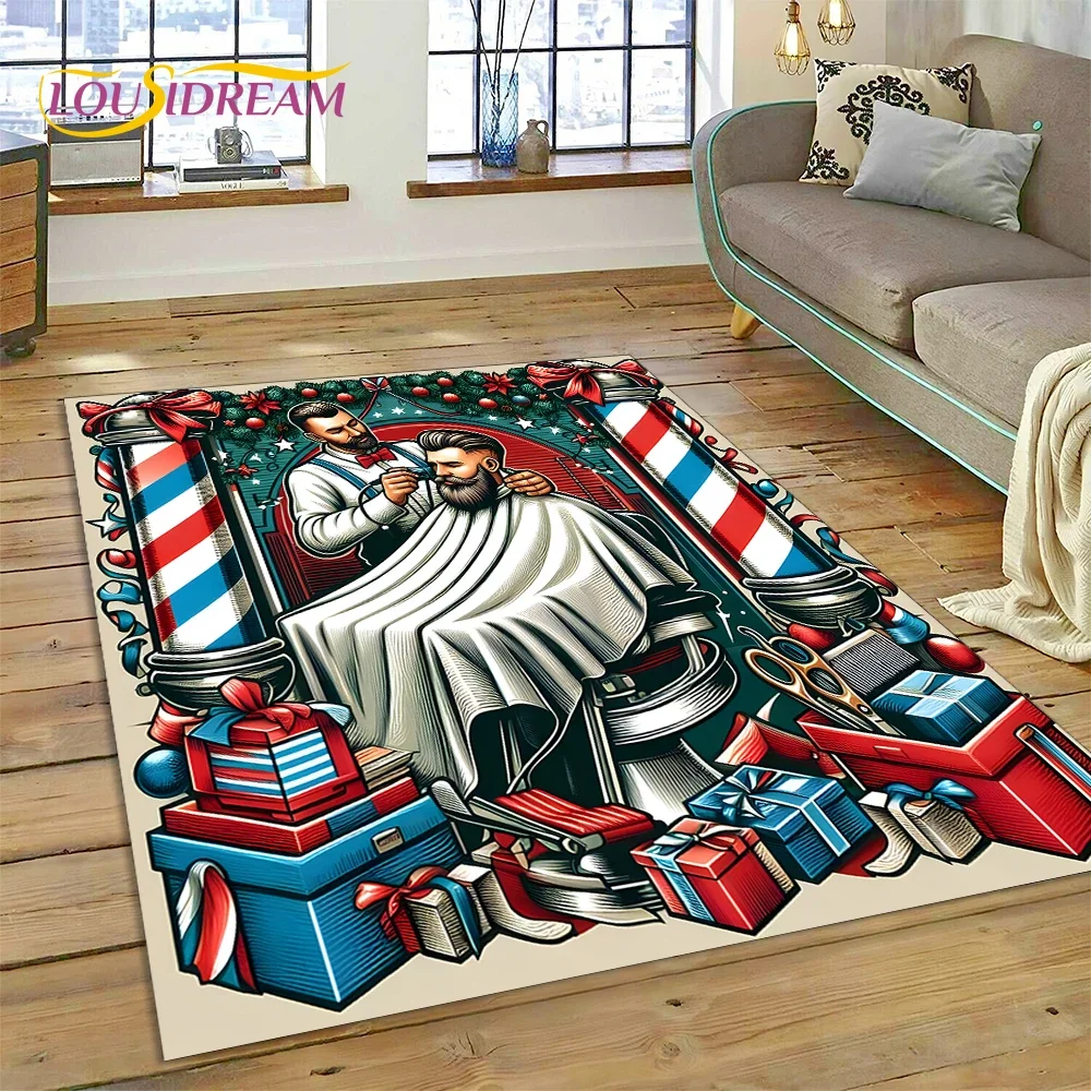 패션 이발소 로고 해골 빈티지 카펫 러그 침실 거실 홈 - Home Decor Online Shopping 리뷰 및 가격