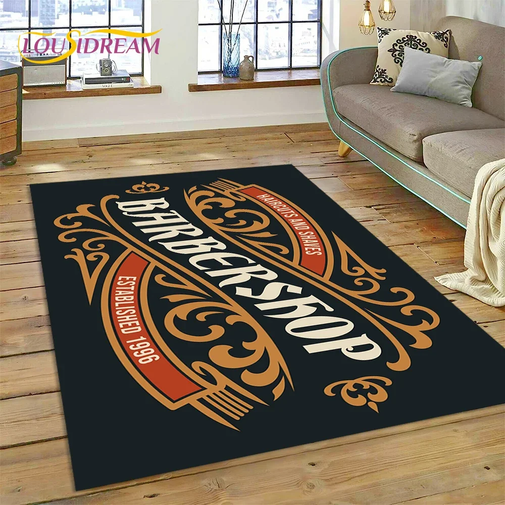 패션 이발소 로고 해골 빈티지 카펫 러그 침실 거실 홈 - Home Decor Online Shopping 리뷰 및 가격
