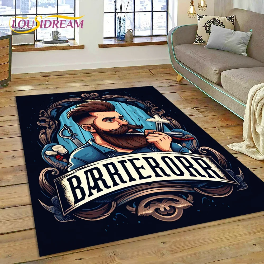 패션 이발소 로고 해골 빈티지 카펫 러그 침실 거실 홈 - Home Decor Online Shopping 리뷰 및 가격