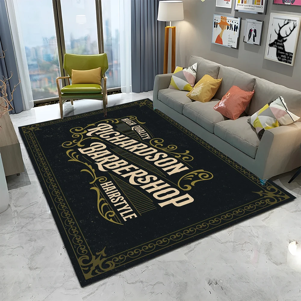 3D 바버샵 해골 빈티지 간판 HD 카펫 러그 (홈 거 - Home Decor Online Shopping 리뷰 및 가격