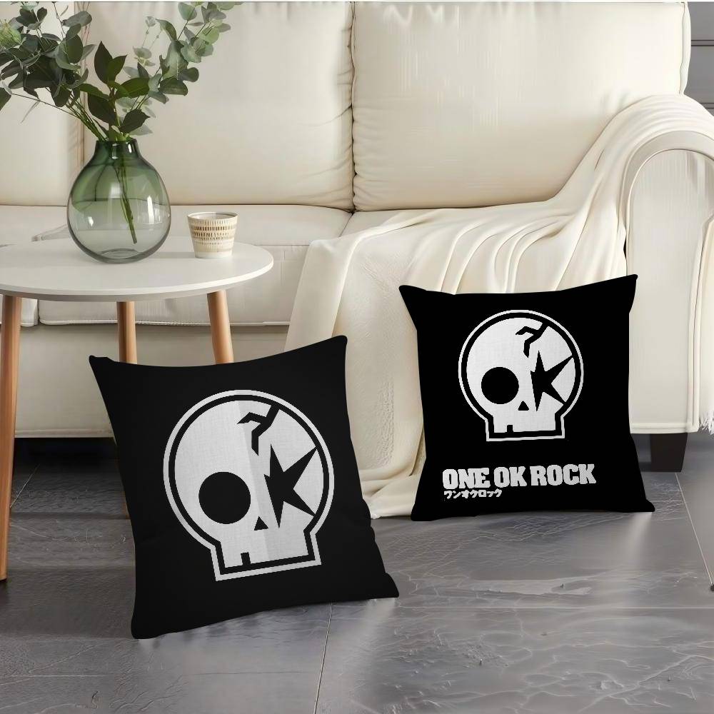 ONE OK ROCK 로고 베개 커버 디자인 쿠션 커버 - Home Decor Logo Design 리뷰 및 가격