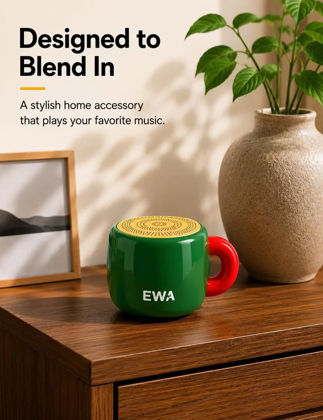 EWA 컵형 미니 블루투스 스피커 무선 홈데코 스피커  - Home Decor Range 리뷰 및 가격