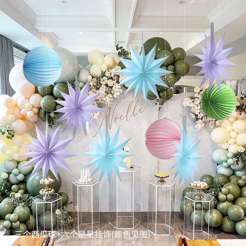 축제 용품 홈 몰 장식 펜던트 세트 장면 파티 천장 장 - Home Decor Event 리뷰 및 가격