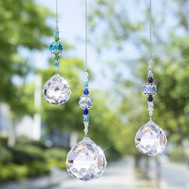 크리스탈 Suncatcher 창에 매달려 크리스탈 공  - Crystal Sun Catcher 리뷰 및 가격