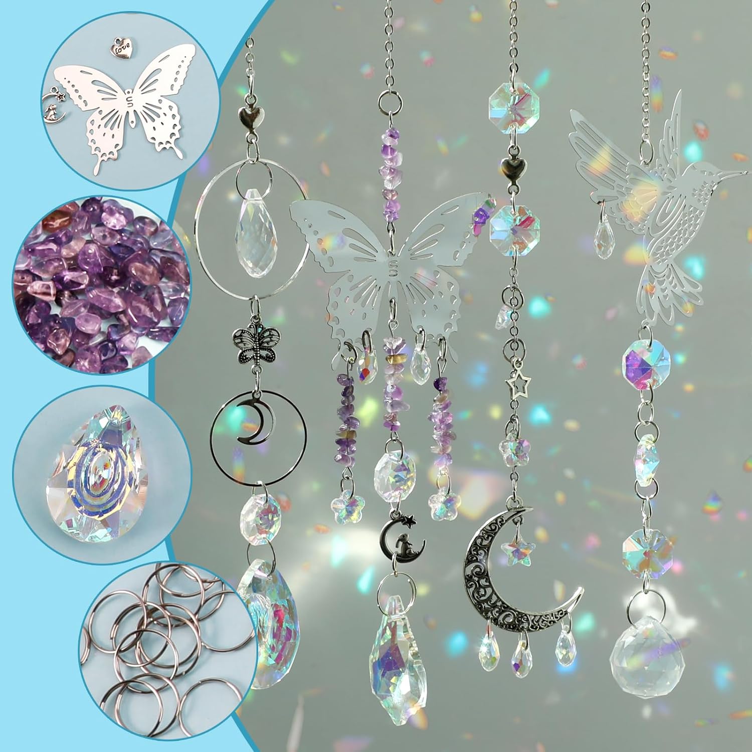 DIY 400개 선캐쳐 만들기 용품 키트, 크리스탈 무 - Crystal Sun Catcher 리뷰 및 가격