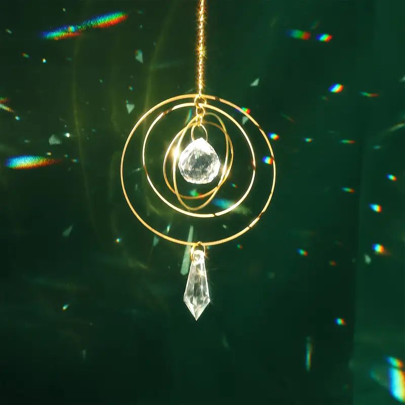 1pc 4 라운드 크리스탈 가든 태양 포수 매달려 장식 - Crystal Sun Catcher 리뷰 및 가격