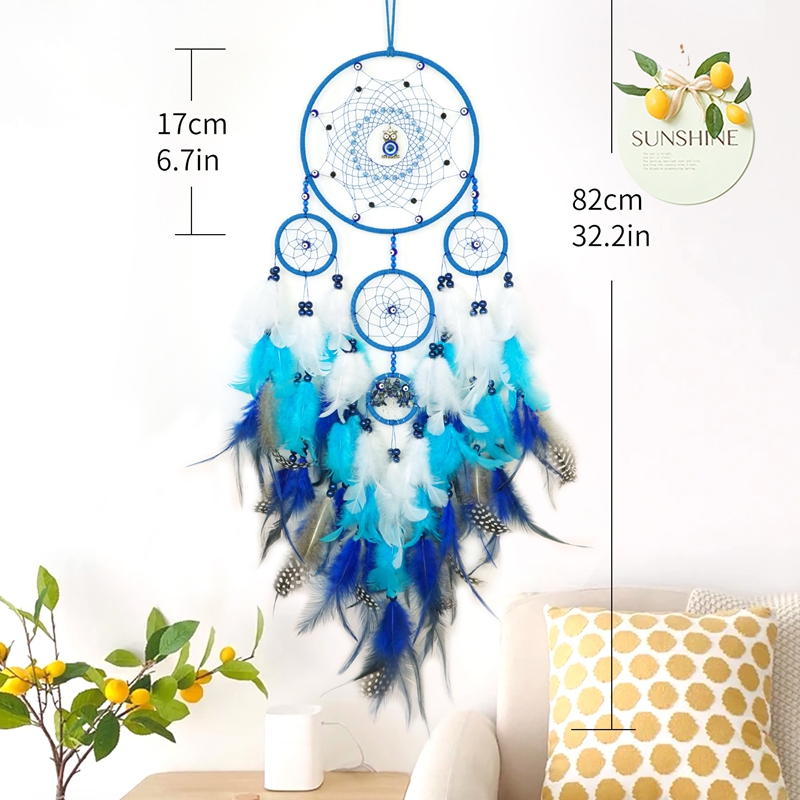 보헤미안 드림캐쳐 벽 장식 풍경종 2색 수제 깃털 거실 - Boho Wind Chimes 리뷰 및 가격