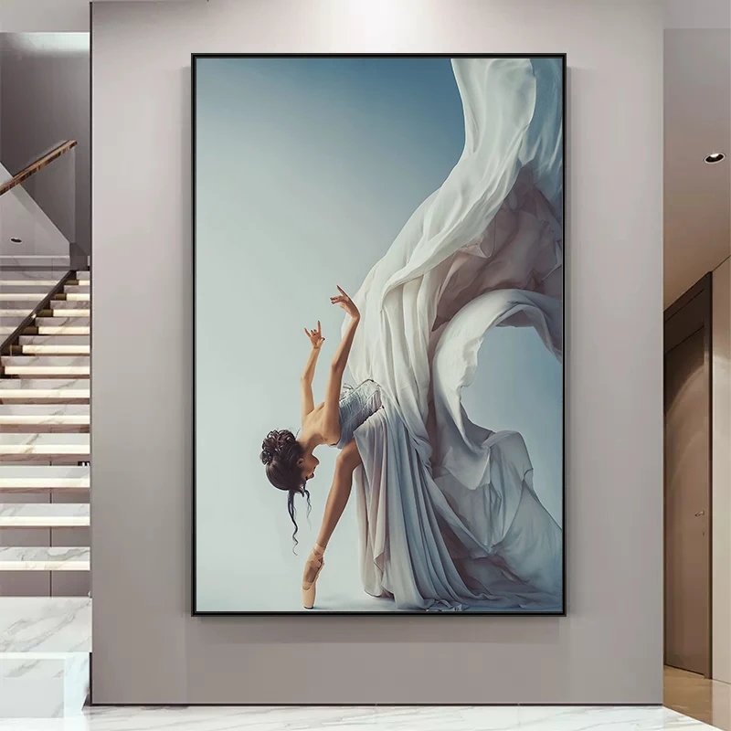 현대 발레 댄스 소녀 캔버스 회화 우아한 댄서 벽 아트 - Home Decor Zen 리뷰 및 가격