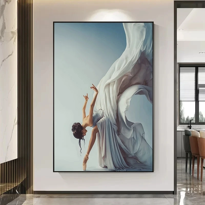 현대 발레 댄스 소녀 캔버스 회화 우아한 댄서 벽 아트 - Home Decor Zen 리뷰 및 가격