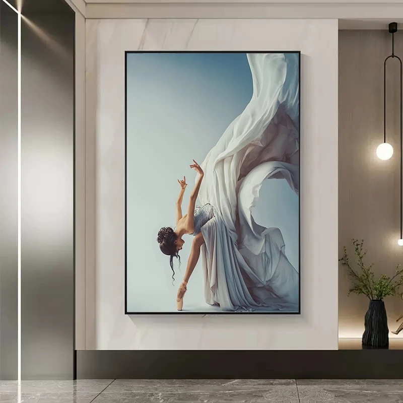 현대 발레 댄스 소녀 캔버스 회화 우아한 댄서 벽 아트 - Home Decor Zen 리뷰 및 가격