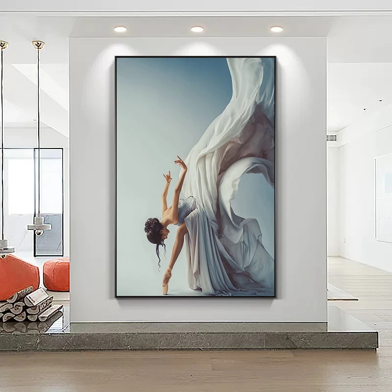 현대 발레 댄스 소녀 캔버스 회화 우아한 댄서 벽 아트 - Home Decor Zen 리뷰 및 가격