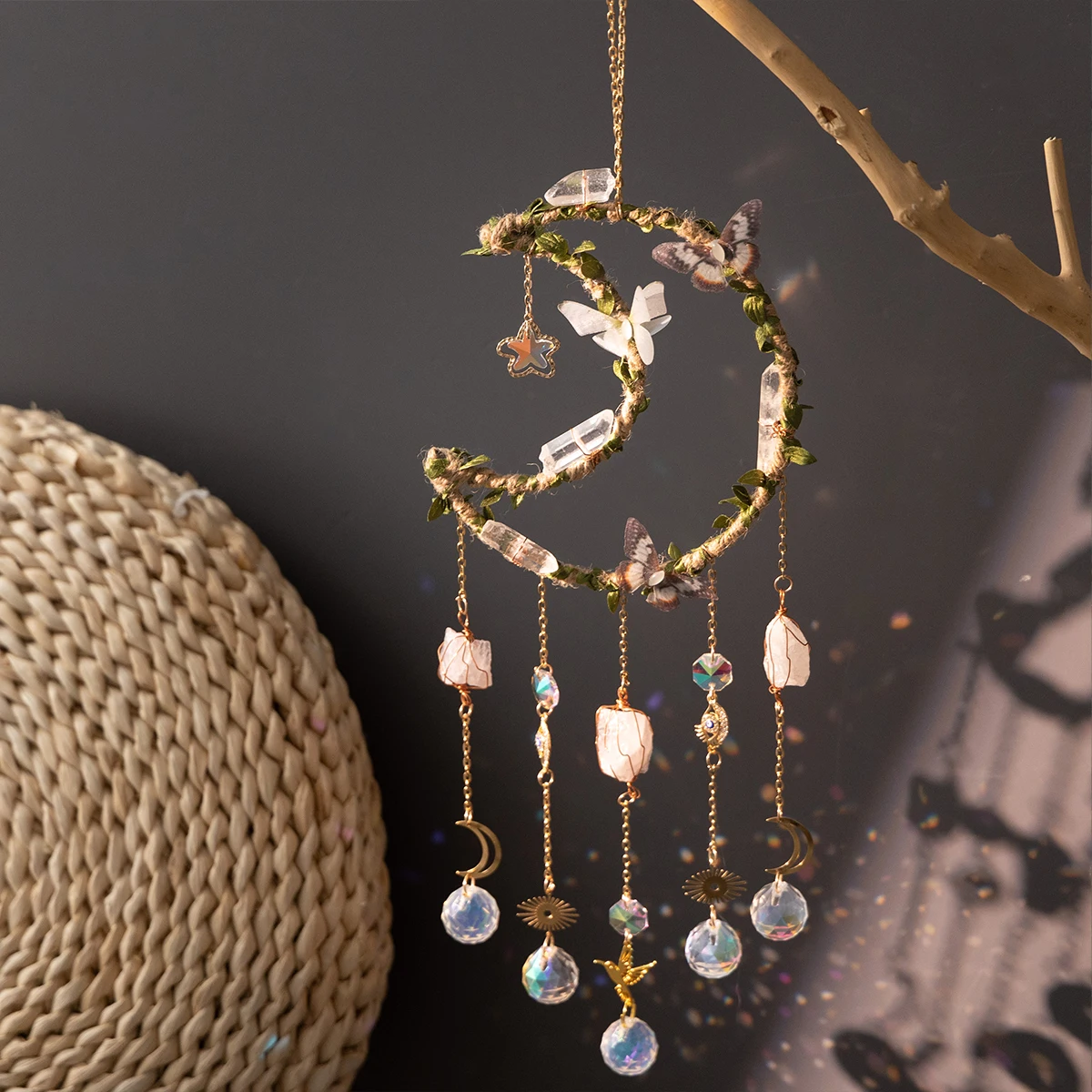 썬캐처 크리스탈 윈드차임 문 드림캐처, 십대 어린이를  - Boho Wind Chimes 리뷰 및 가격