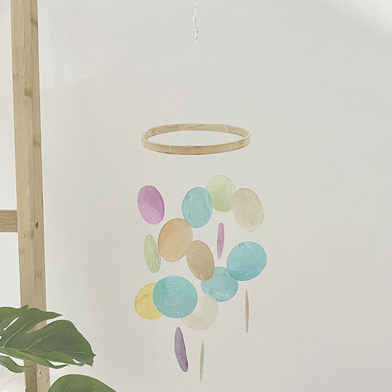 창의적인 다채로운 조개껍데기 풍경 종 펜던트 소품 수제 - Boho Wind Chimes 리뷰 및 가격