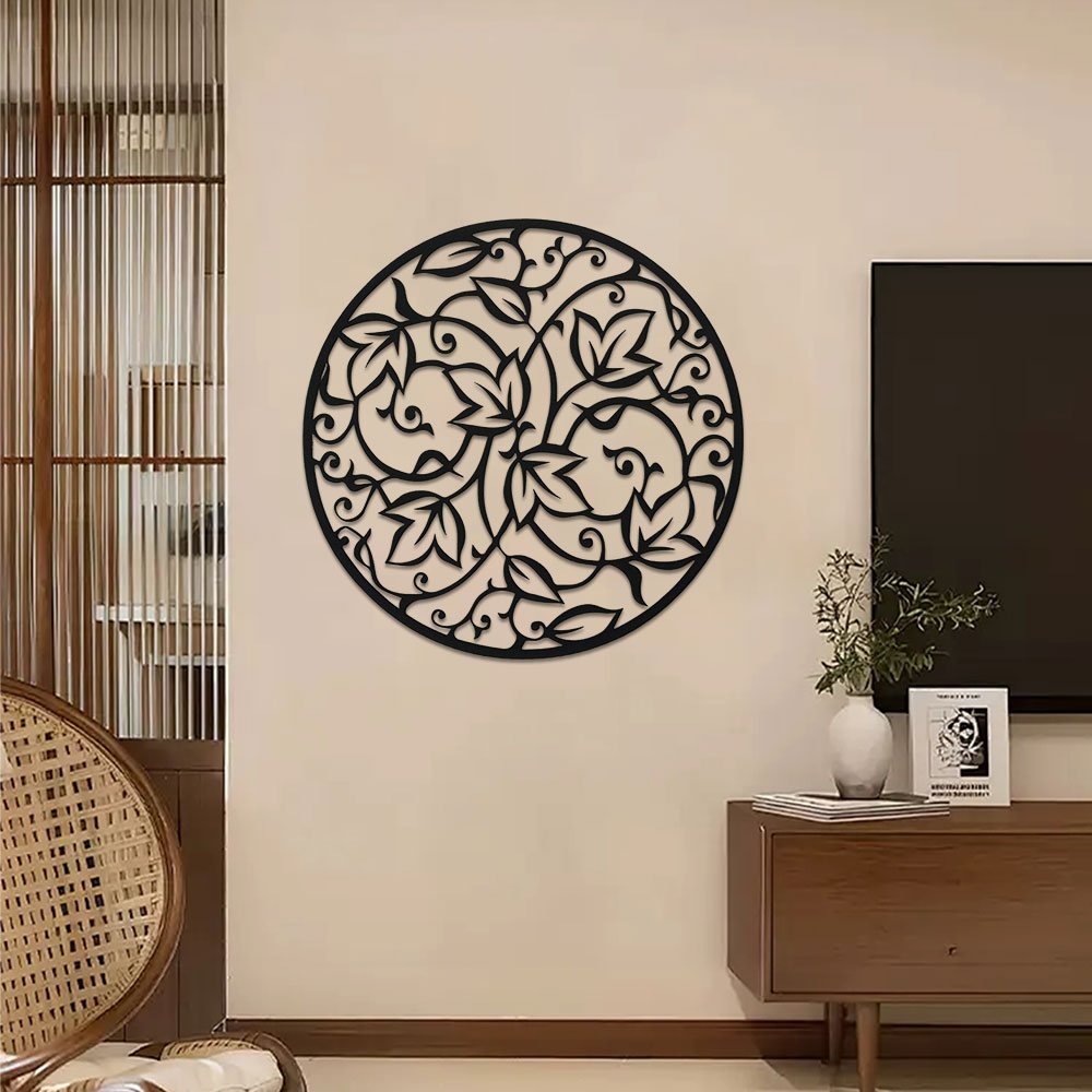 우아한 검은 금속 만다라 벽 예술, 집, 요가 및 파티 - Home Decor Yoga 리뷰 및 가격