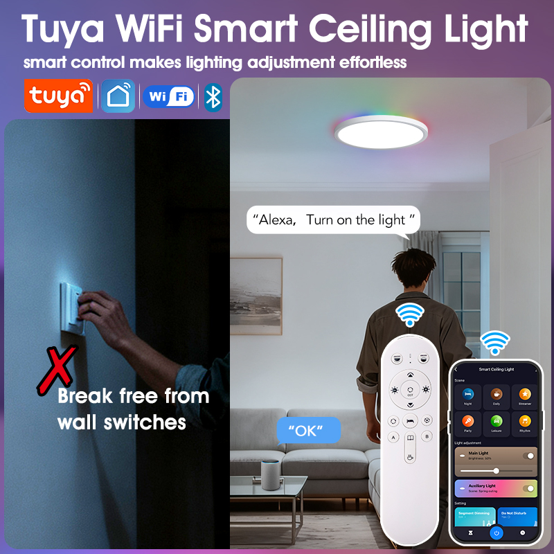 BENEWTON 투야 스마트 와이파이 천장 조명 RGB - Home Decor App Free 리뷰 및 가격