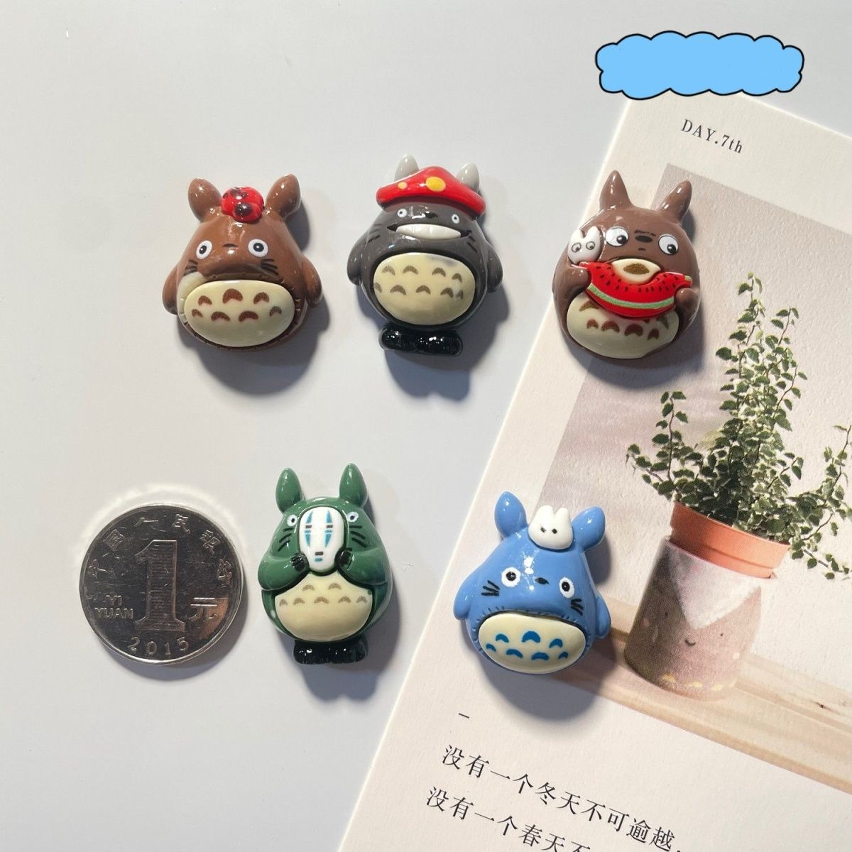 토토로 애니메이션 레진 냉장고 자석 귀여운 만화 캐릭터 - Home Decor Zen 리뷰 및 가격