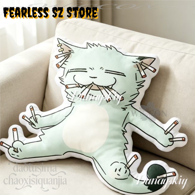 담배피우는 고양이 Q 버전 인형 귀여운 홈 소파 장식  - Home Decor Cat 리뷰 및 가격