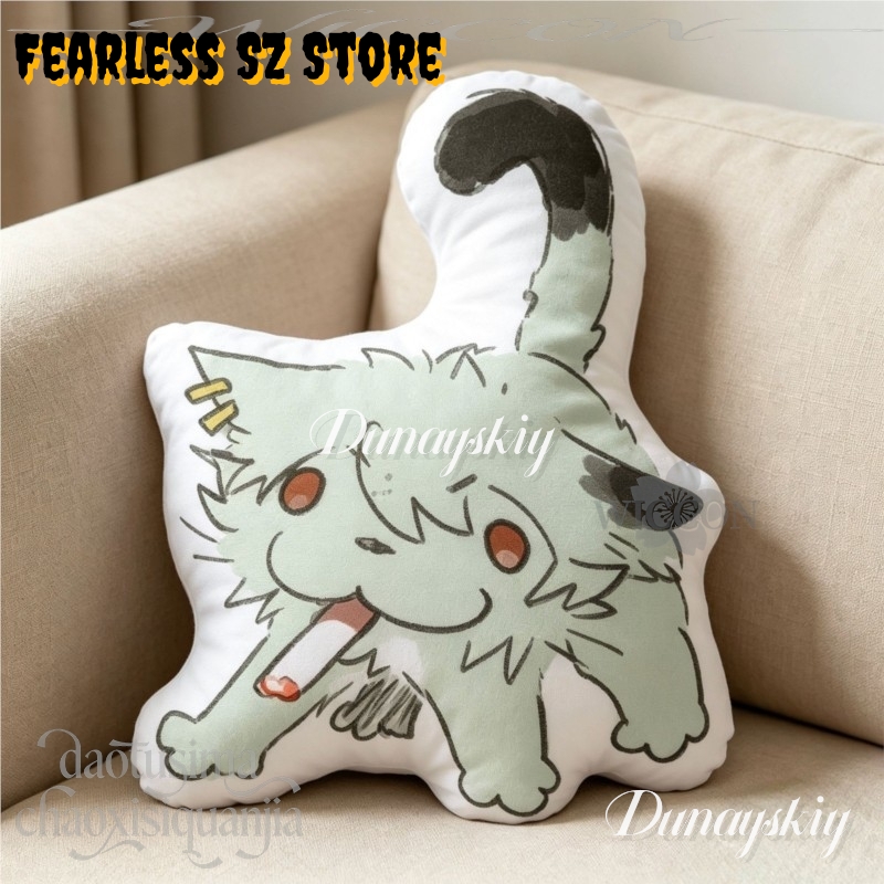 담배피우는 고양이 Q 버전 인형 귀여운 홈 소파 장식  - Home Decor Cat 리뷰 및 가격
