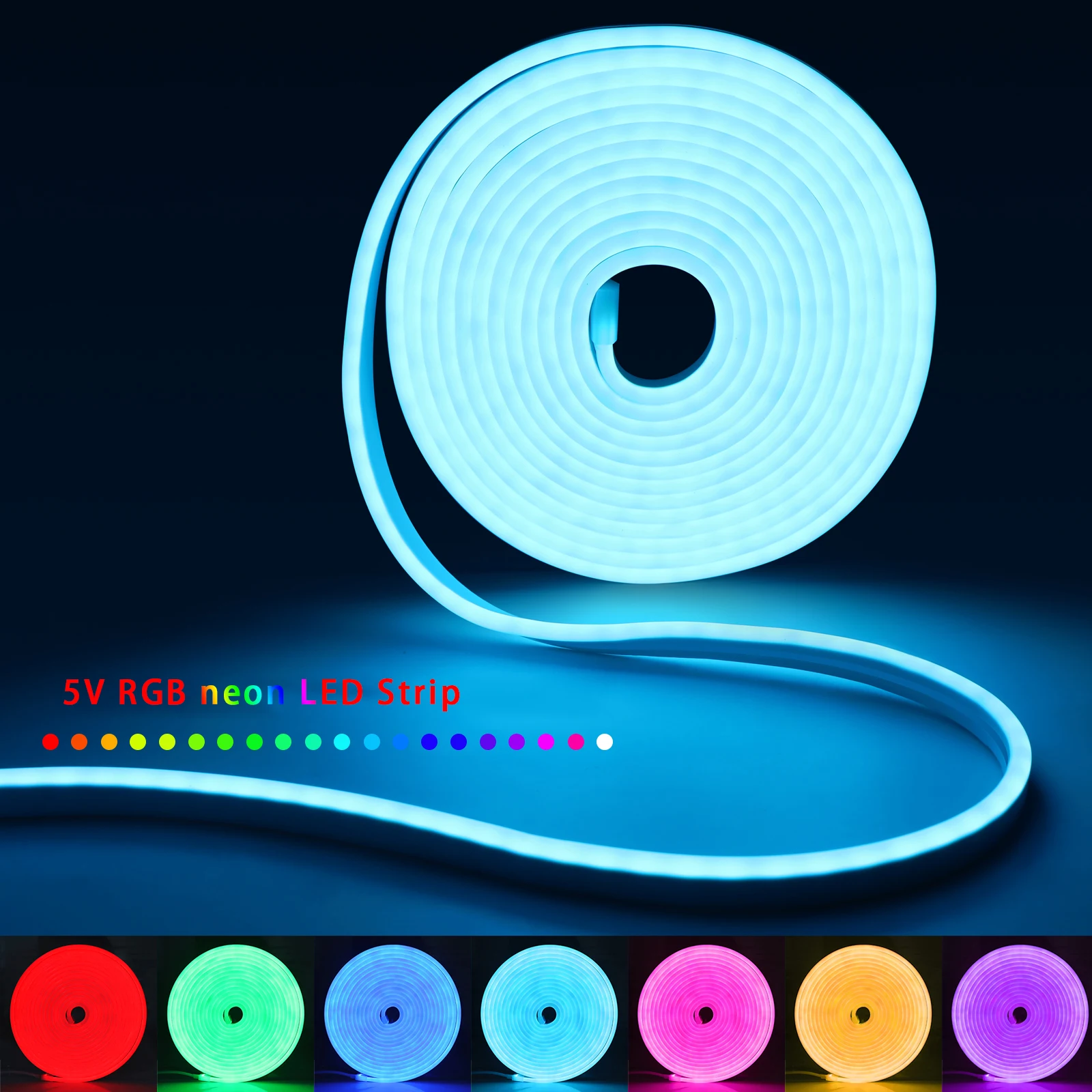 1-5m RGB LED 네온 스트립 라이트 5V USB - Home Decor App Free 리뷰 및 가격